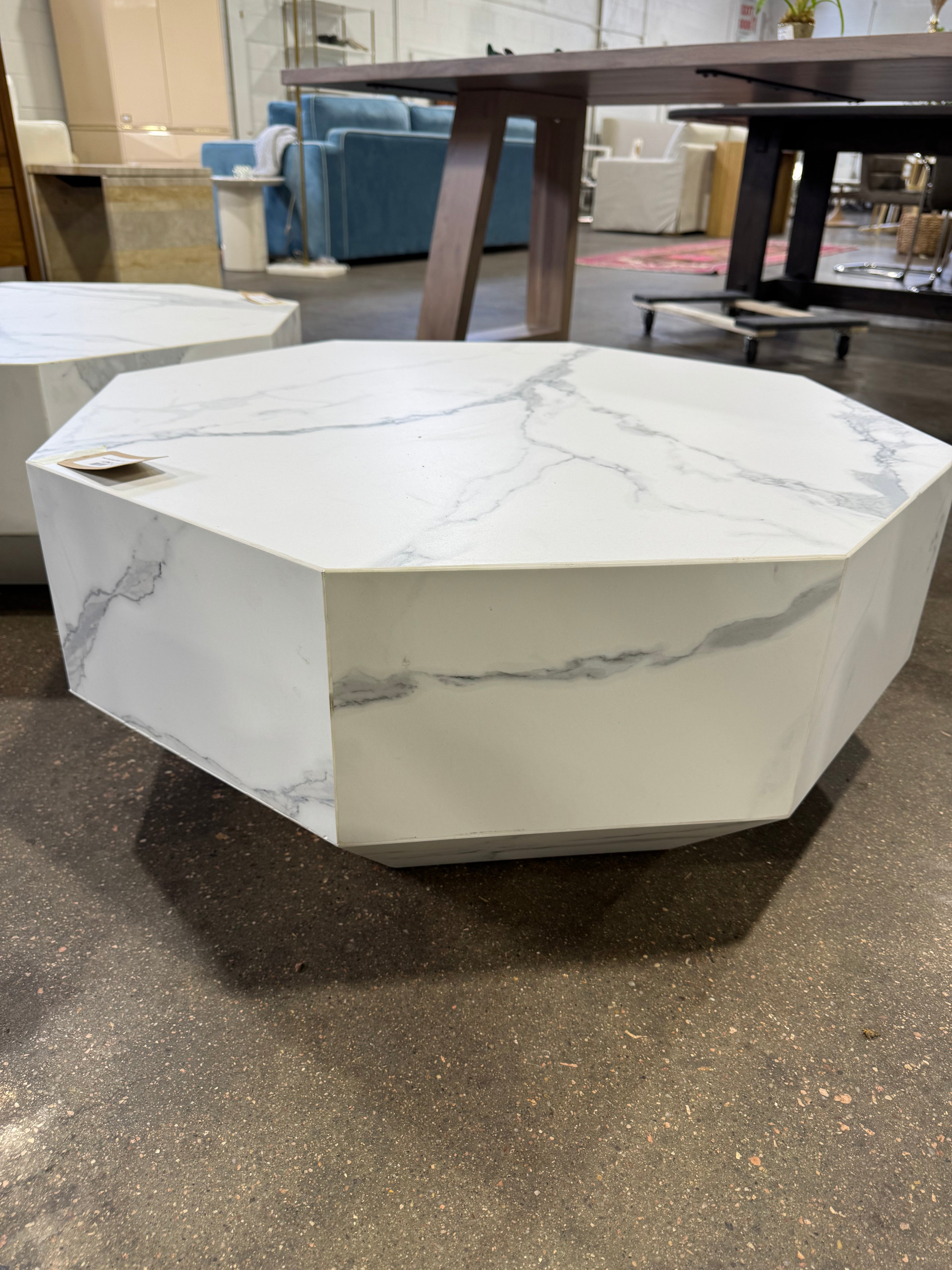 Faux Marble Coffee Table