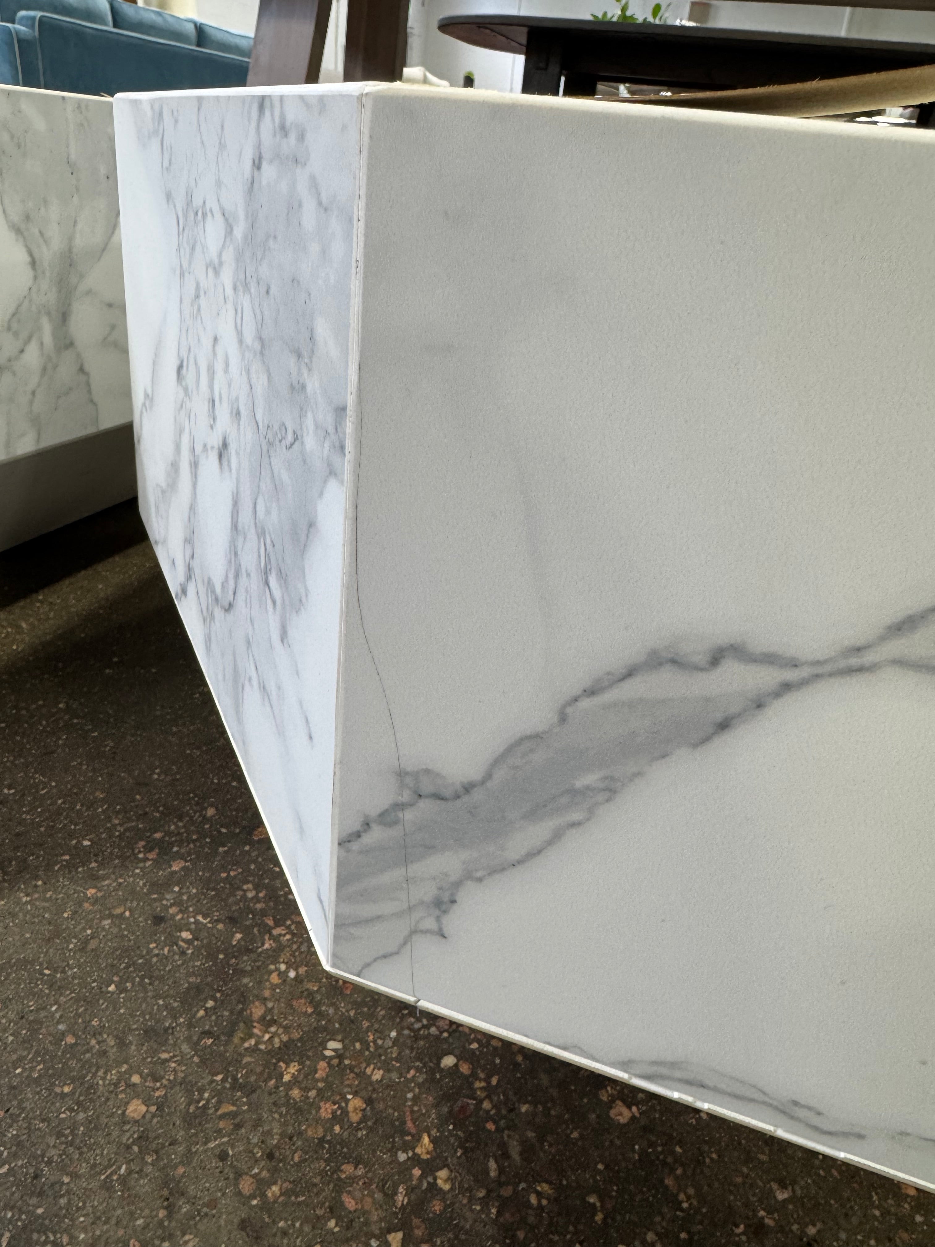 Faux Marble Coffee Table (as is)
