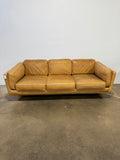 West Elm  Zander Leather Sofa