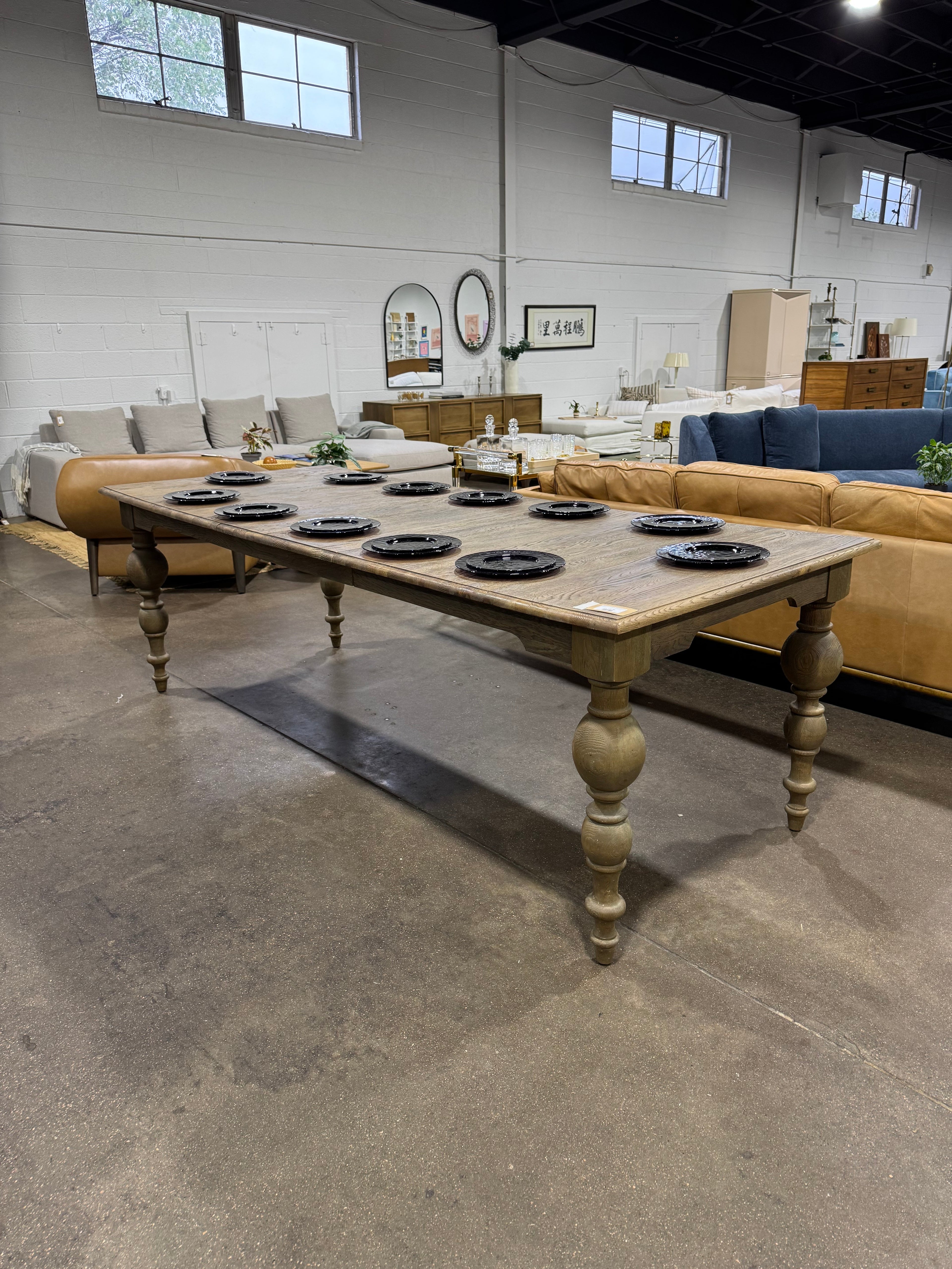 Restoration Hardware Grand Baluster Rectangular Extension Dining Table