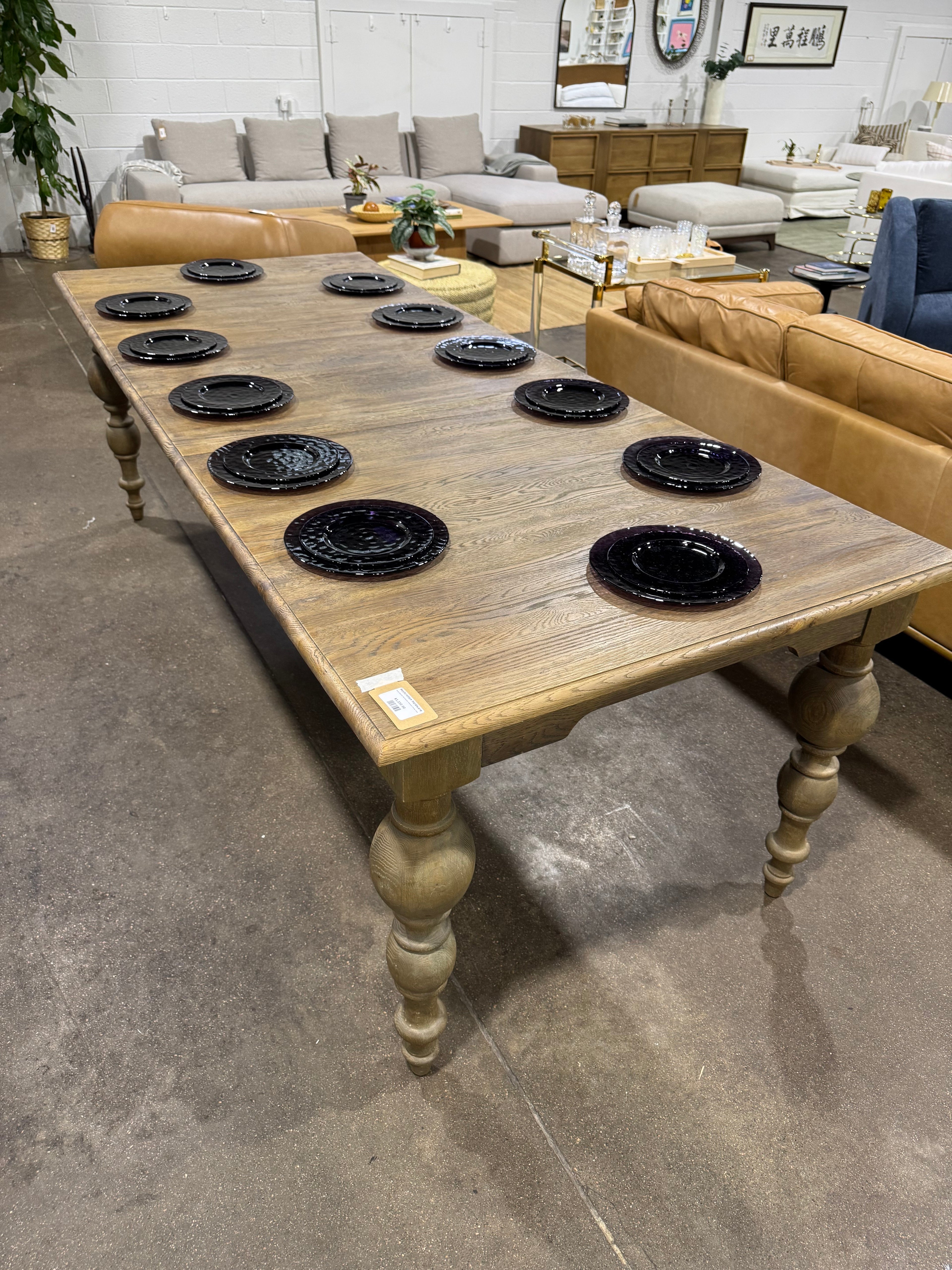 Restoration Hardware Grand Baluster Rectangular Extension Dining Table