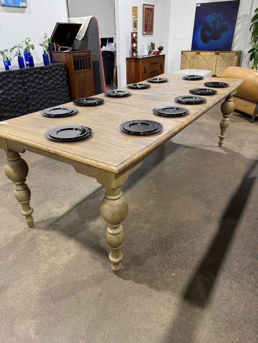 Restoration Hardware Grand Baluster Rectangular Extension Dining Table