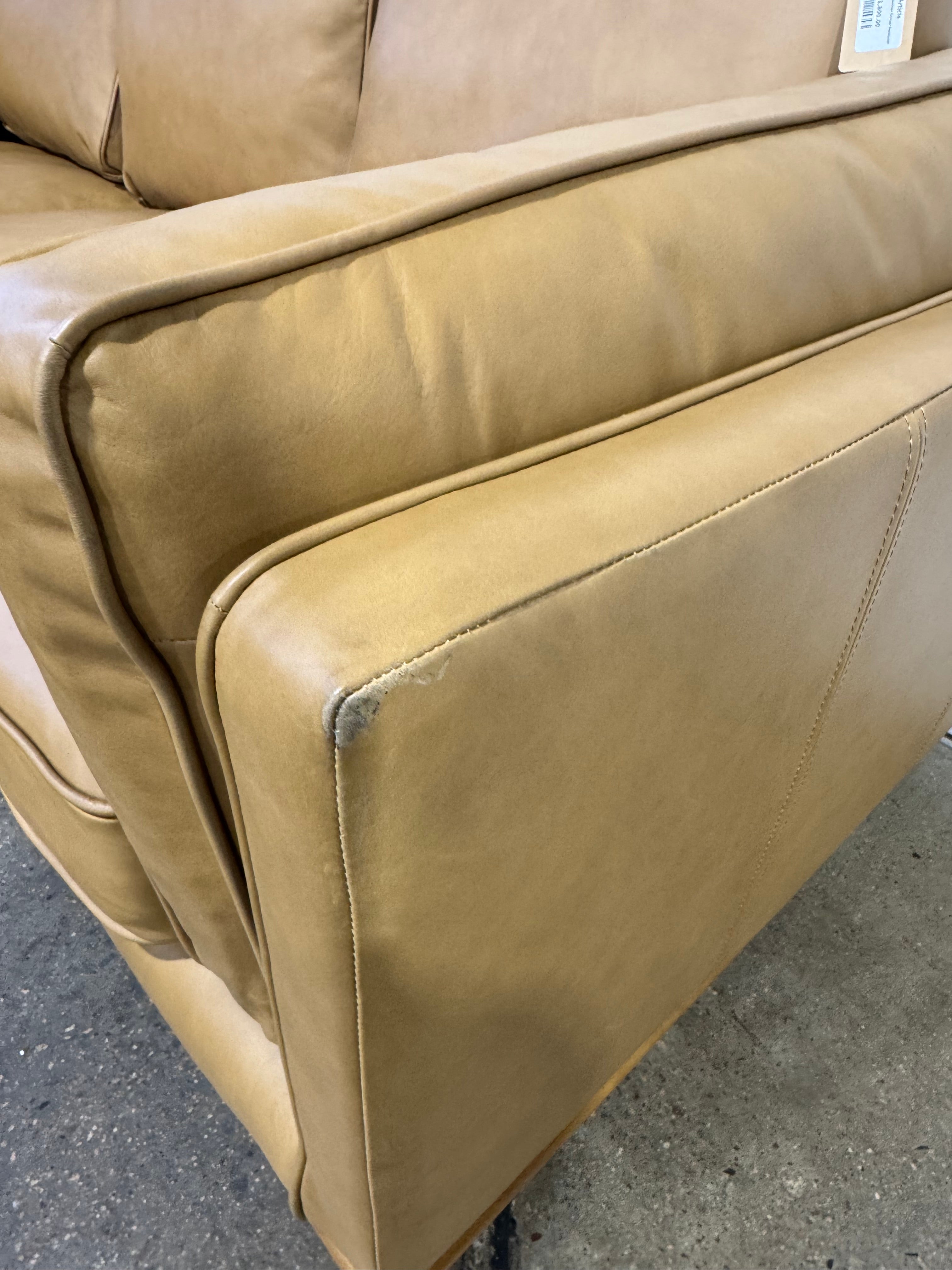 Article Timber 93" Leather Corner Sectional