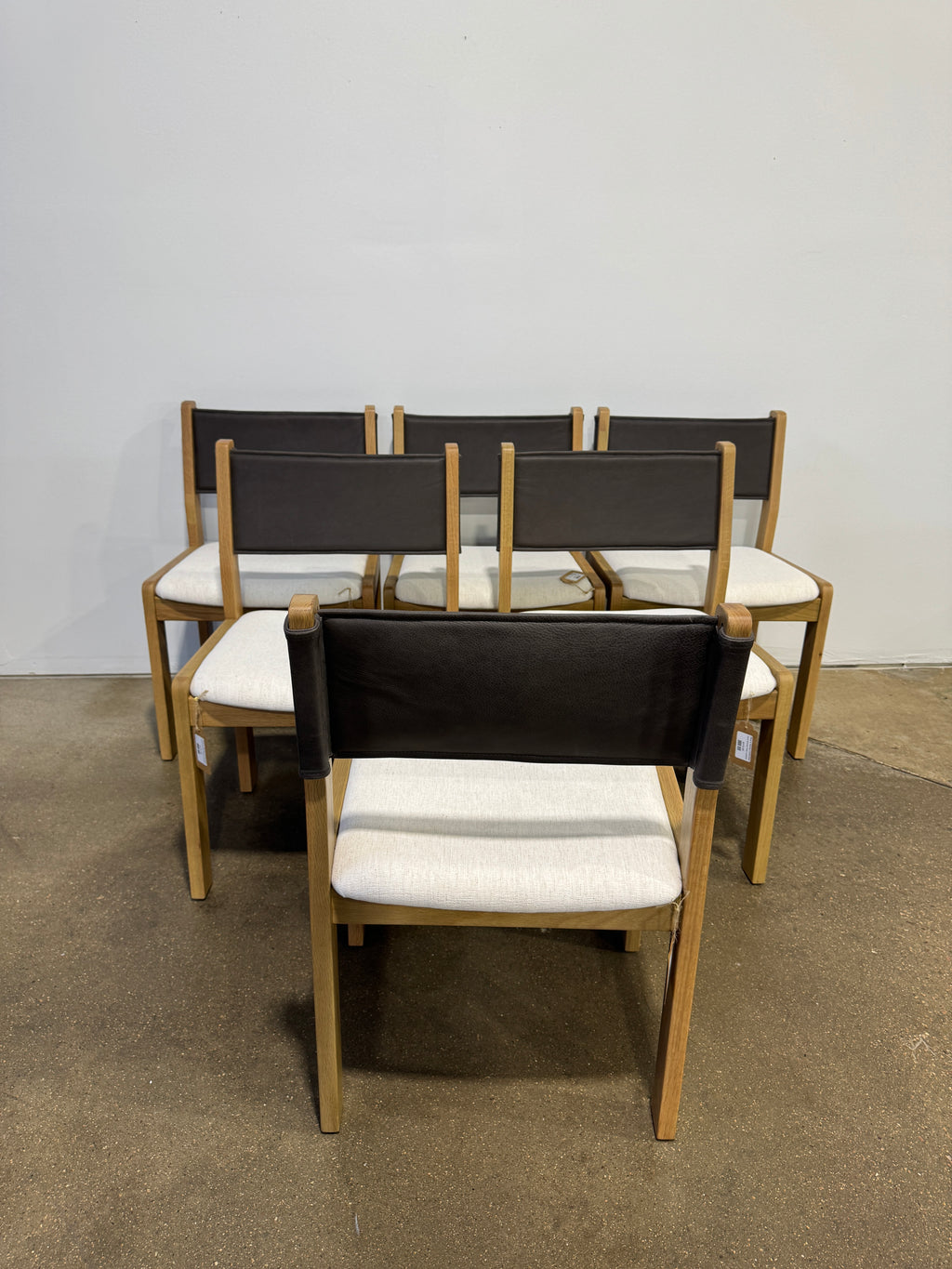 Moe's Home Collection Carol Dining Chair, Leather