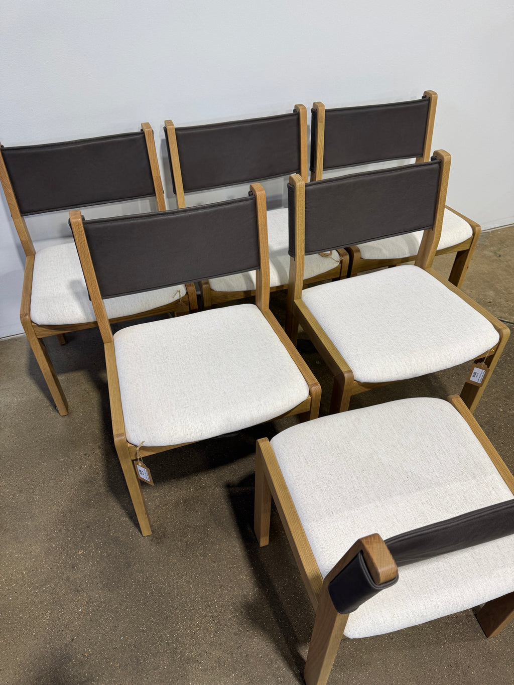 Moe's Home Collection Carol Dining Chair, Leather