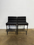 Denver Modern Vail Counter Stool-Black Leather