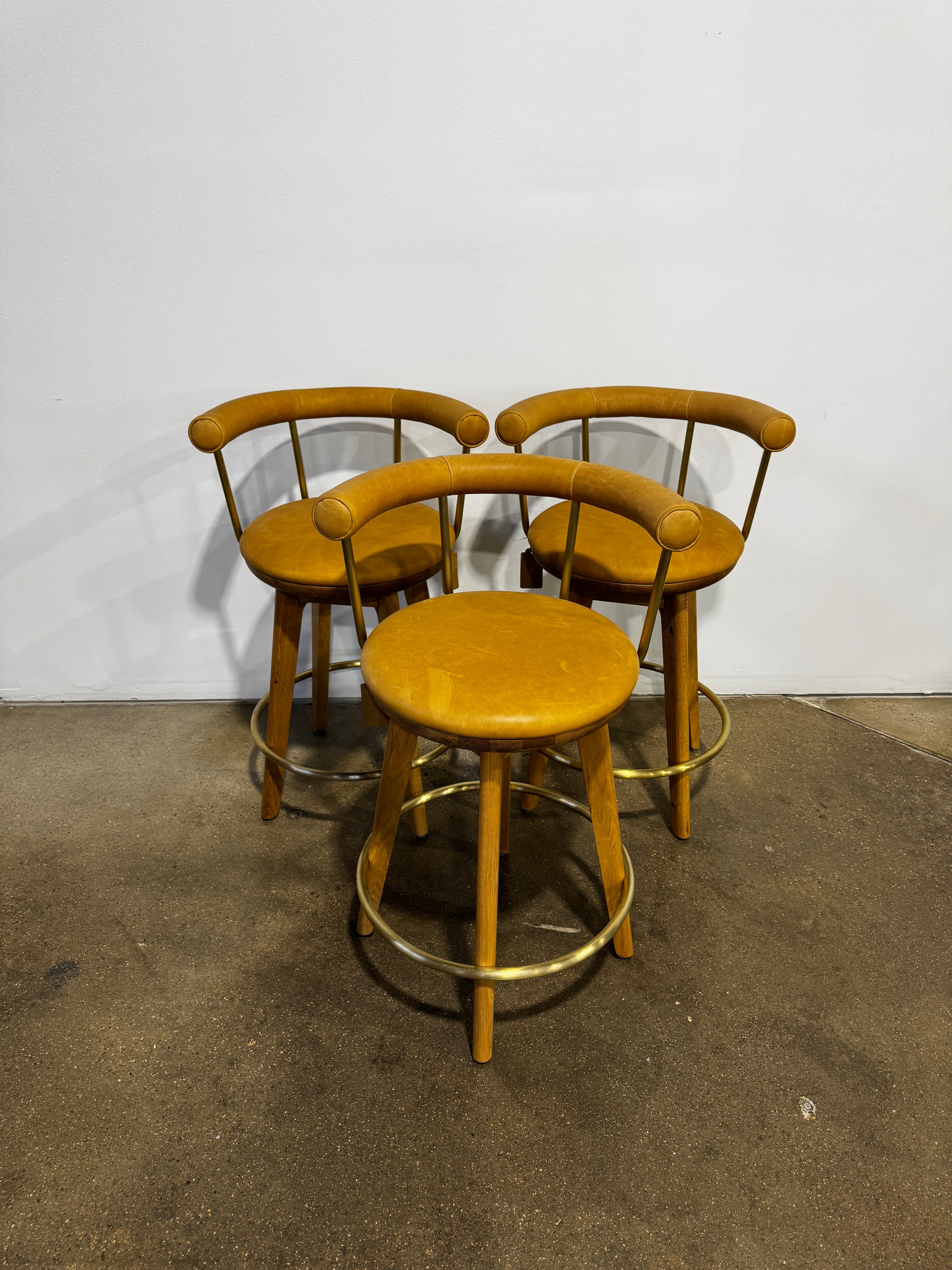 Denver Modern Keystone Swivel Counter Stool