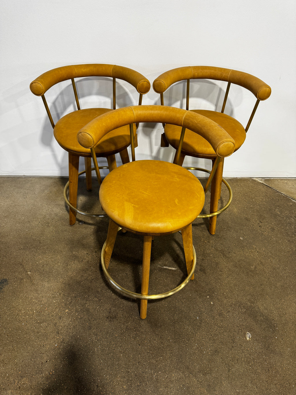 Denver Modern Keystone Swivel Counter Stool