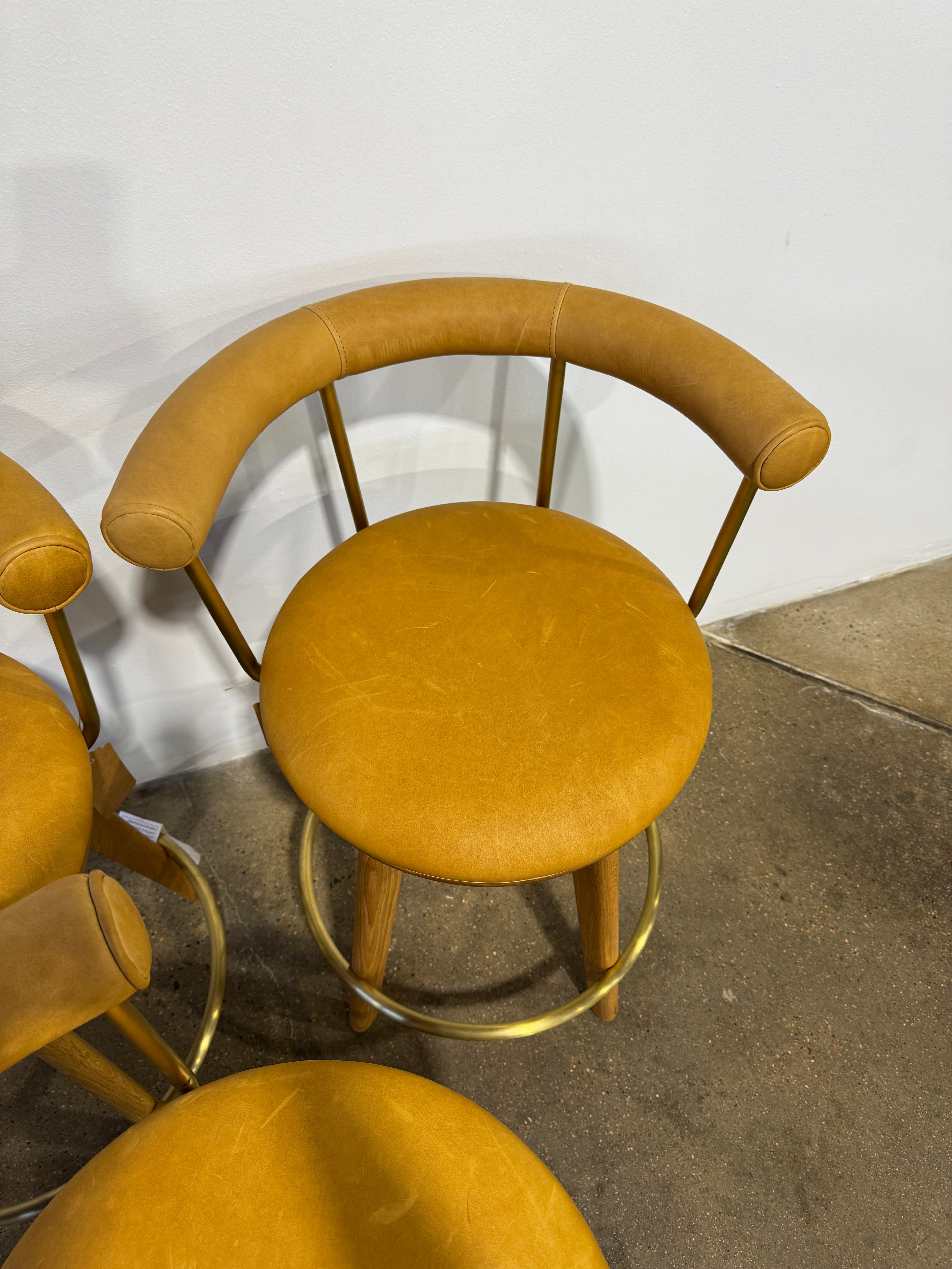 Denver Modern Keystone Swivel Counter Stool