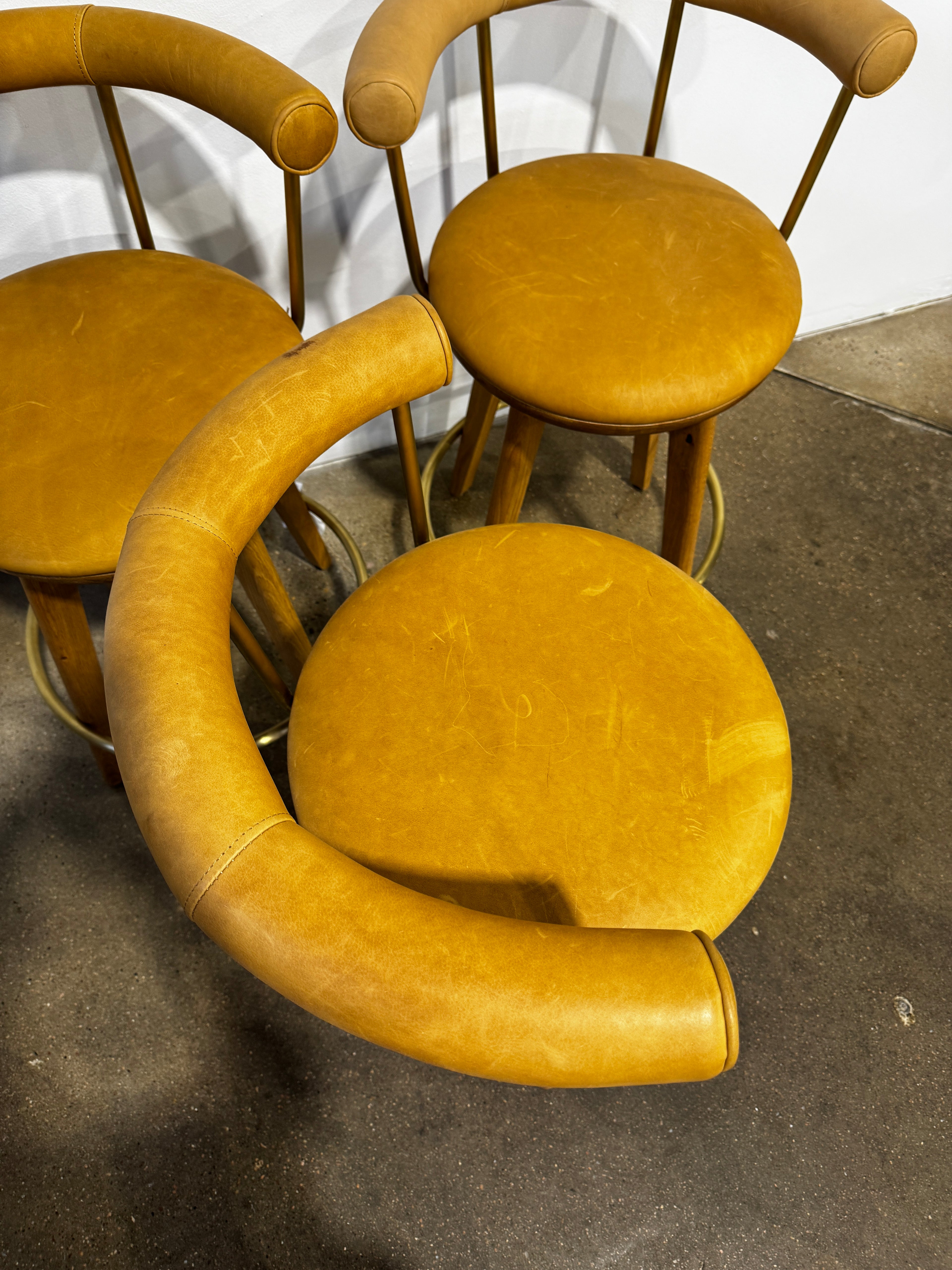 Denver Modern Keystone Swivel Counter Stool