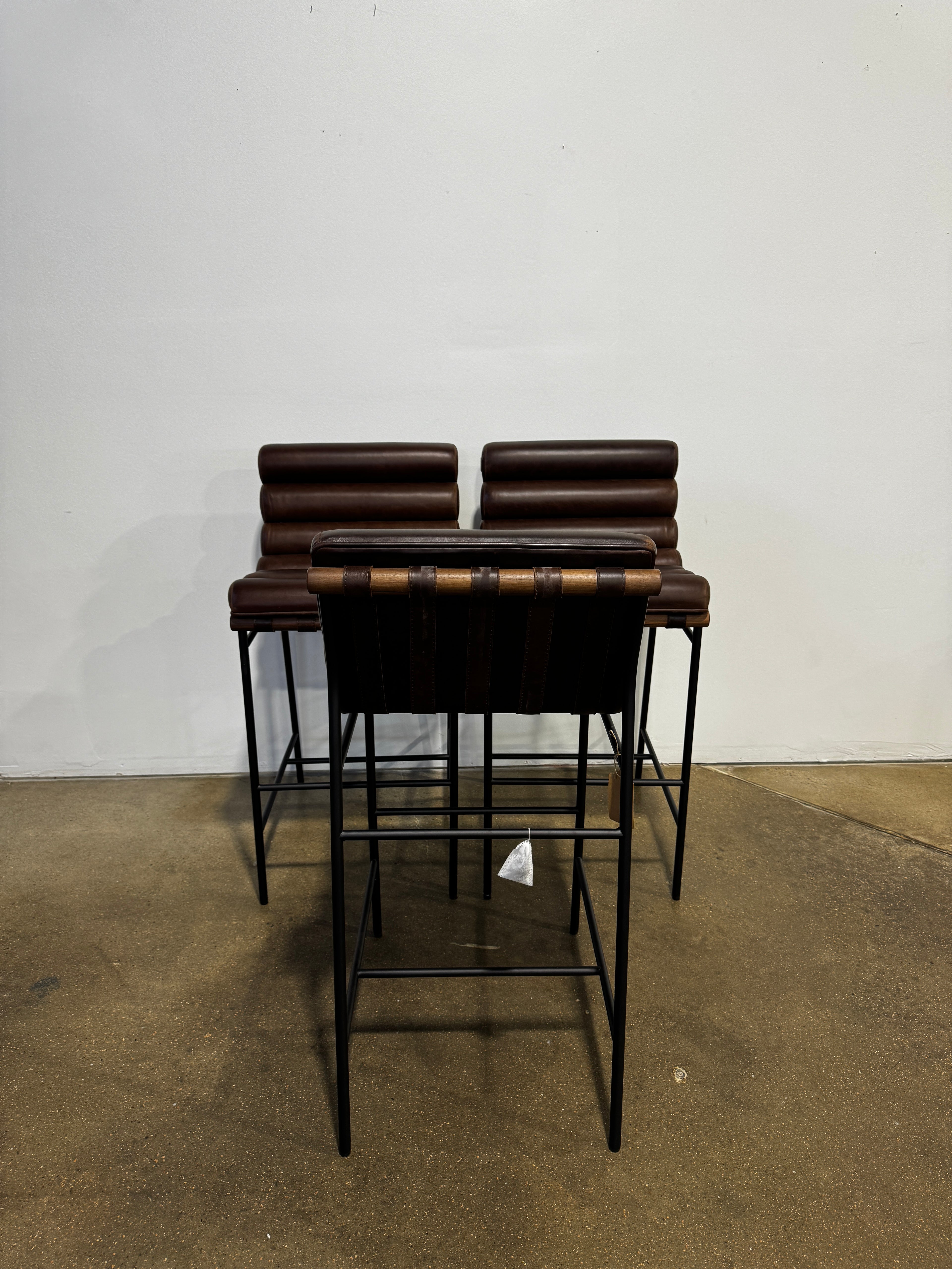 Denver Modern Vail Bar Stool - Maple Leather