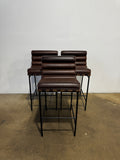 Denver Modern Vail Bar Stool - Maple Leather
