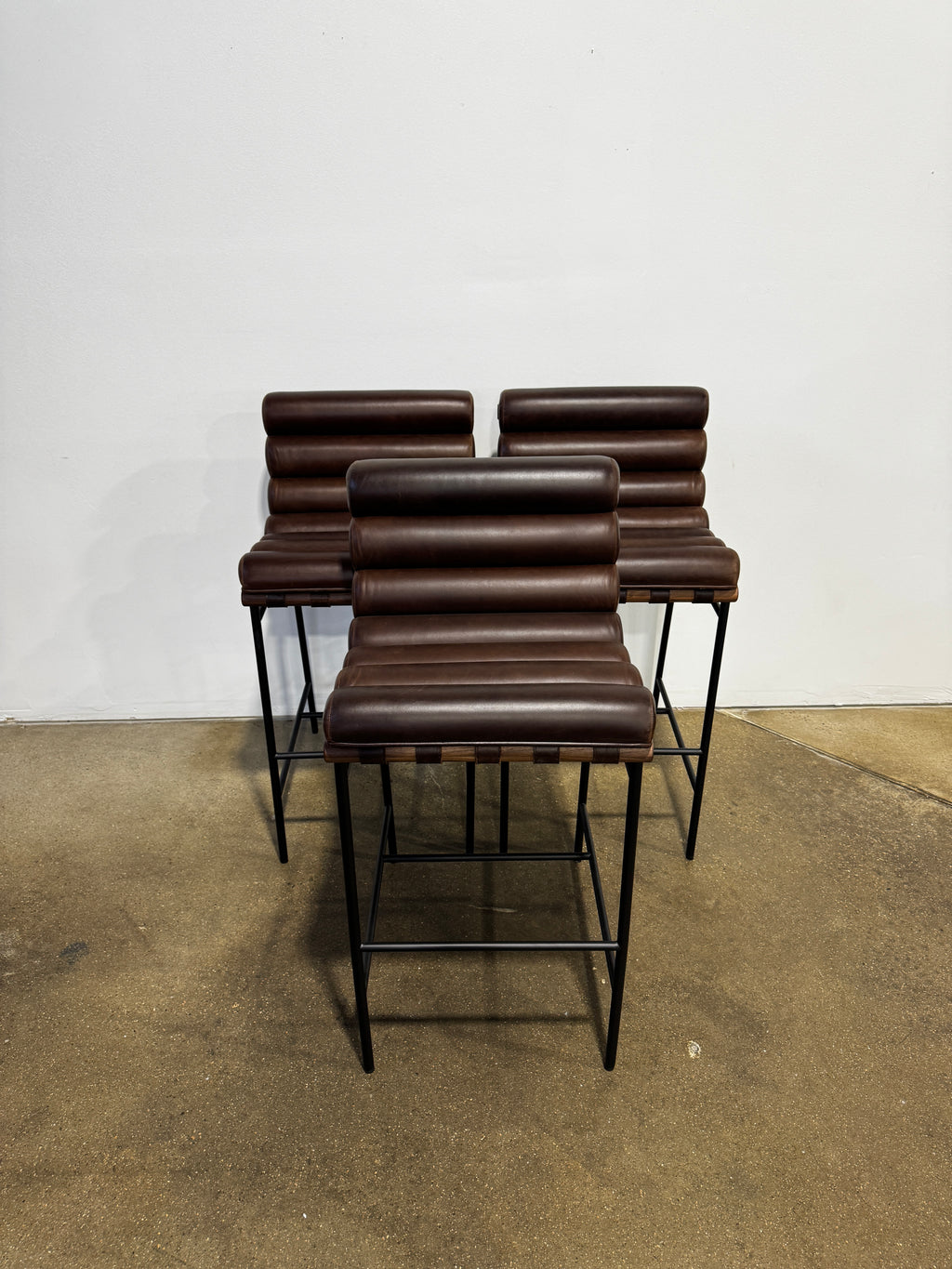 Denver Modern Vail Bar Stool - Maple Leather