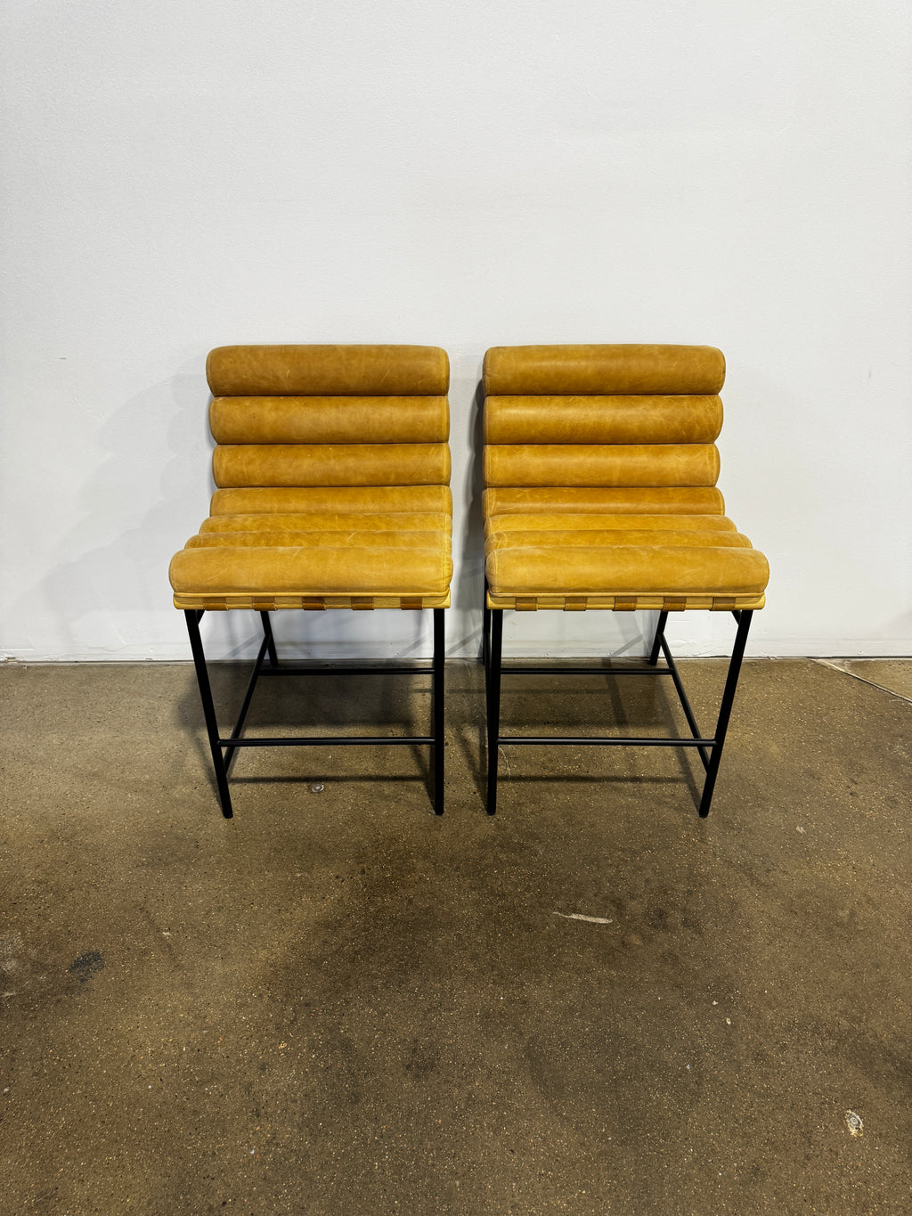 Denver Modern Vail Counter Stool - Sunflower Leather