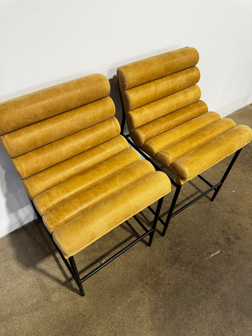 Denver Modern Vail Bar Stool-Maple Leather