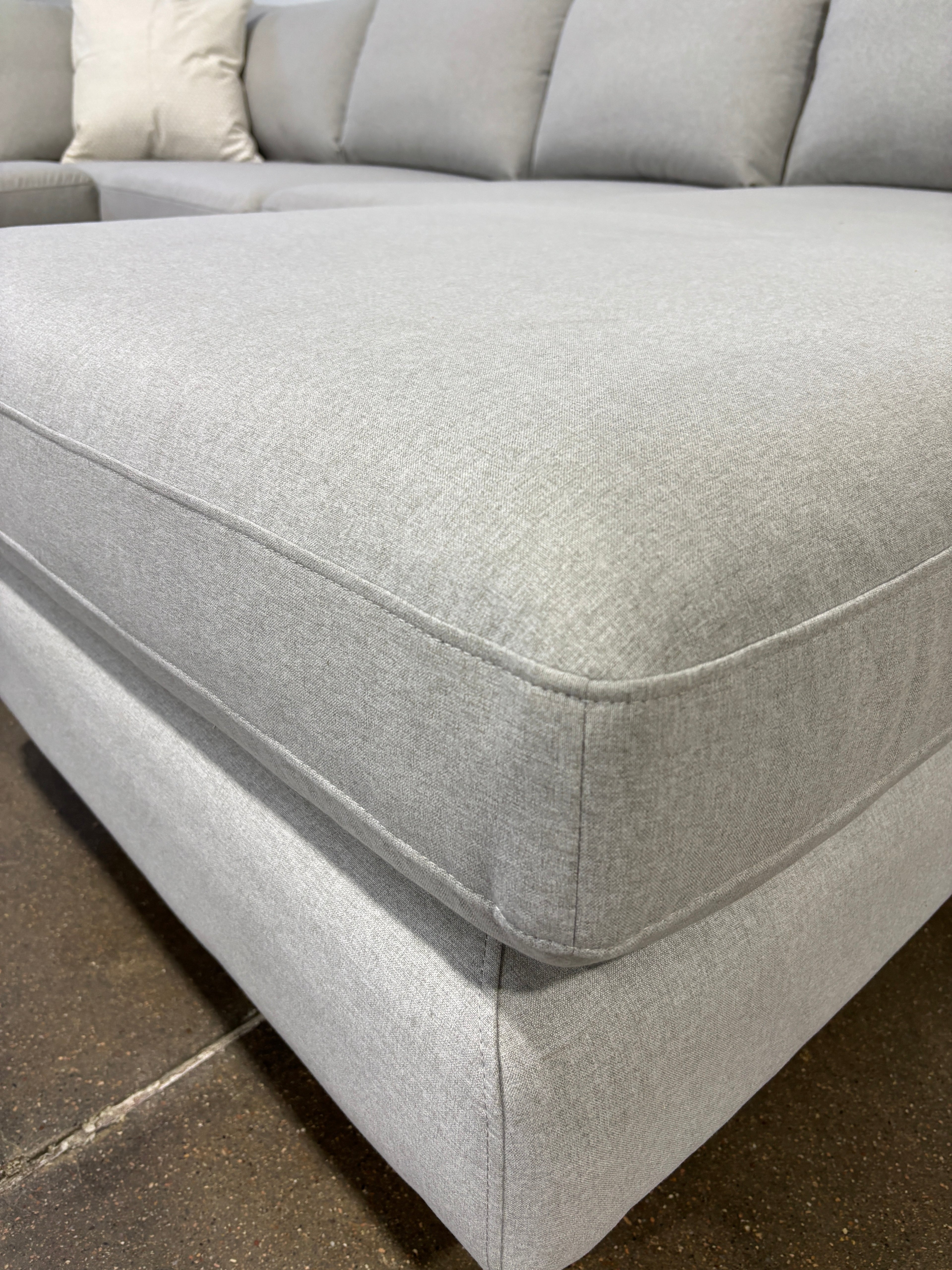 Interior Define Sloan 4-Piece Corner Sectional Sofa with Chaise - Gray