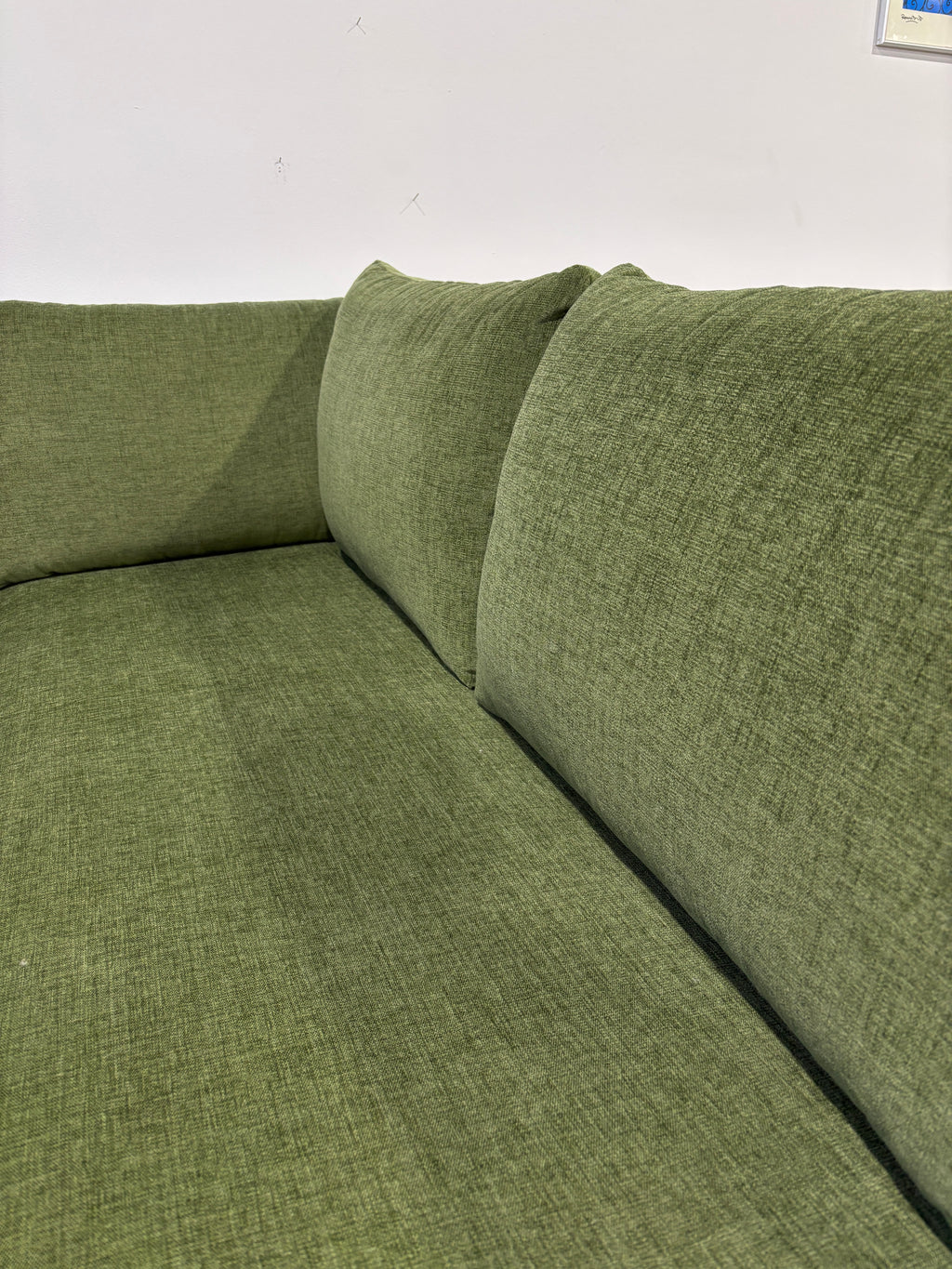 Interior Define Sloan 3-Seat Bumper Sectional - Green