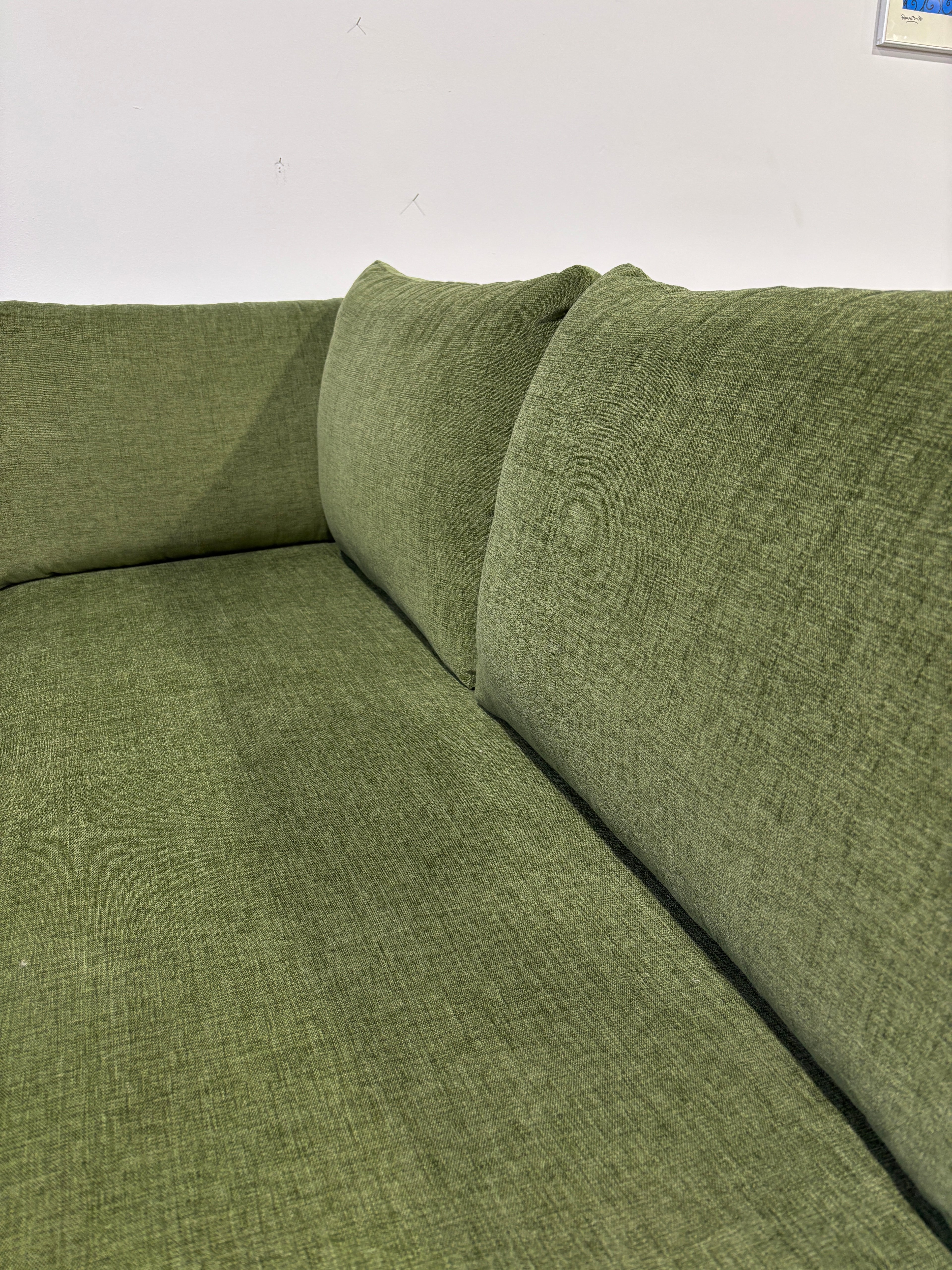 Interior Define Sloan 3-Seat Bumper Sectional - Green