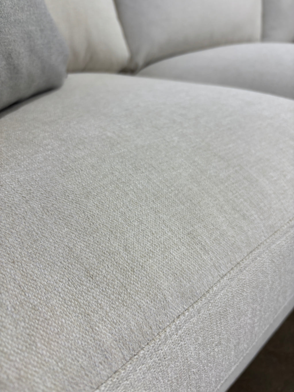 Interior Define Sloan 3-Seat Bumper Sectional - White