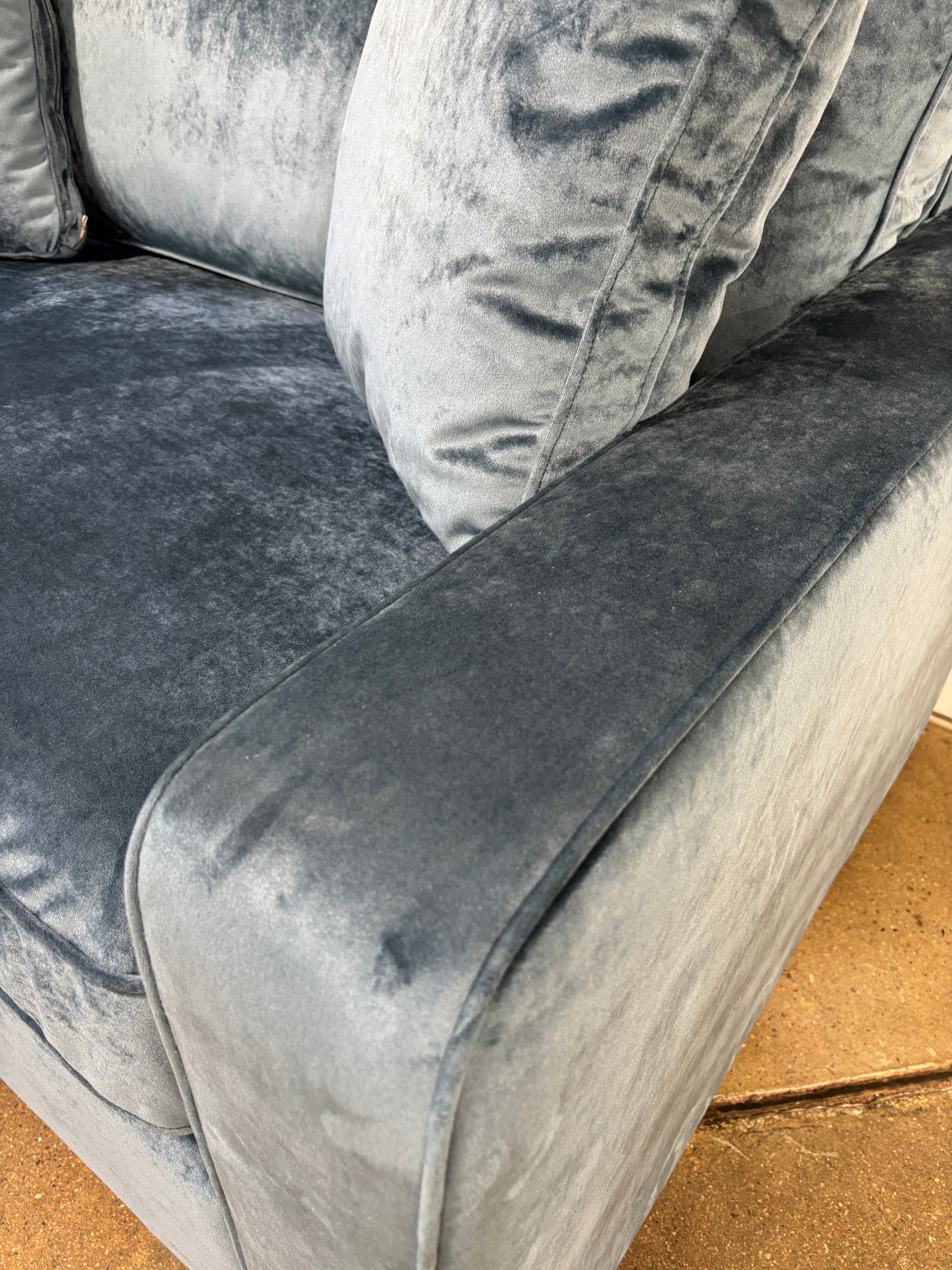 Interior Define James Twin Sleeper Sofa - Bright Blue