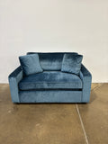 Interior Define James Twin Sleeper Sofa - Bright Blue