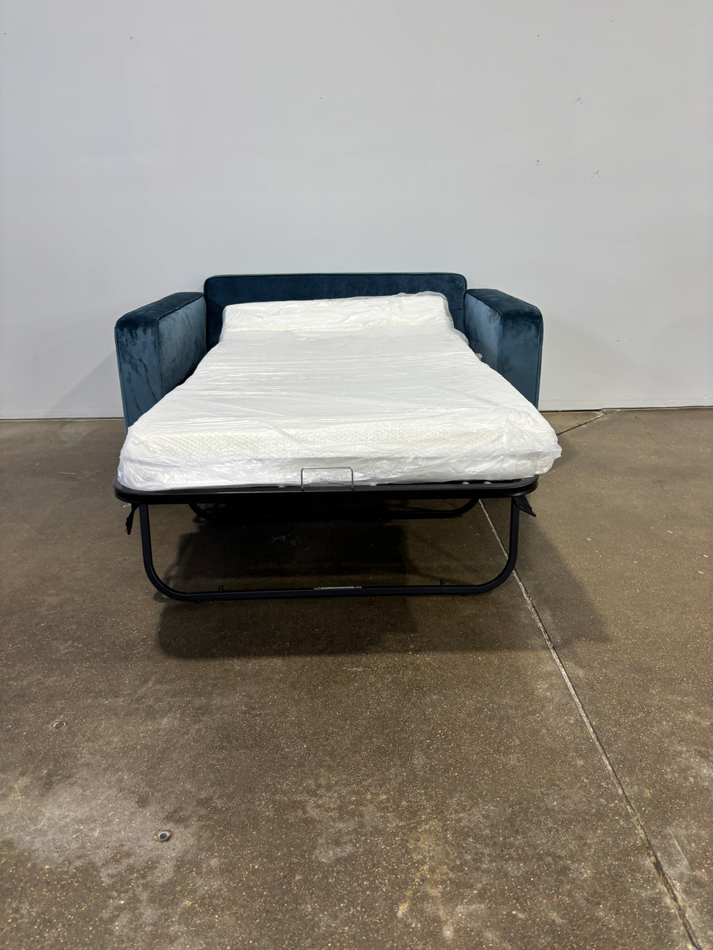 Interior Define James Twin Sleeper Sofa - Bright Blue