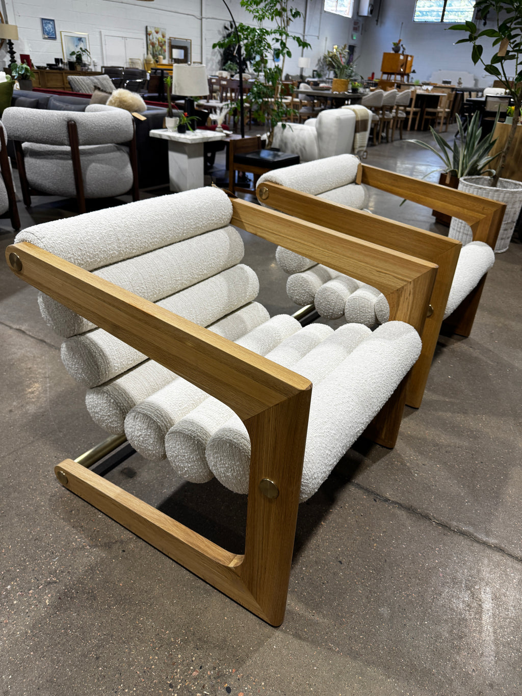 Denver Modern  Durango Lounge Chair Mist Boucle