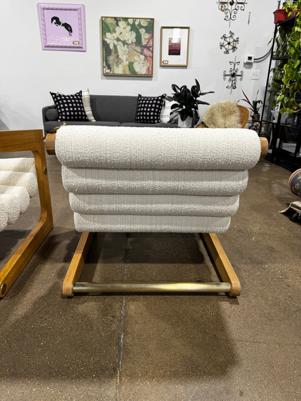 Denver Modern  Durango Lounge Chair Mist Boucle