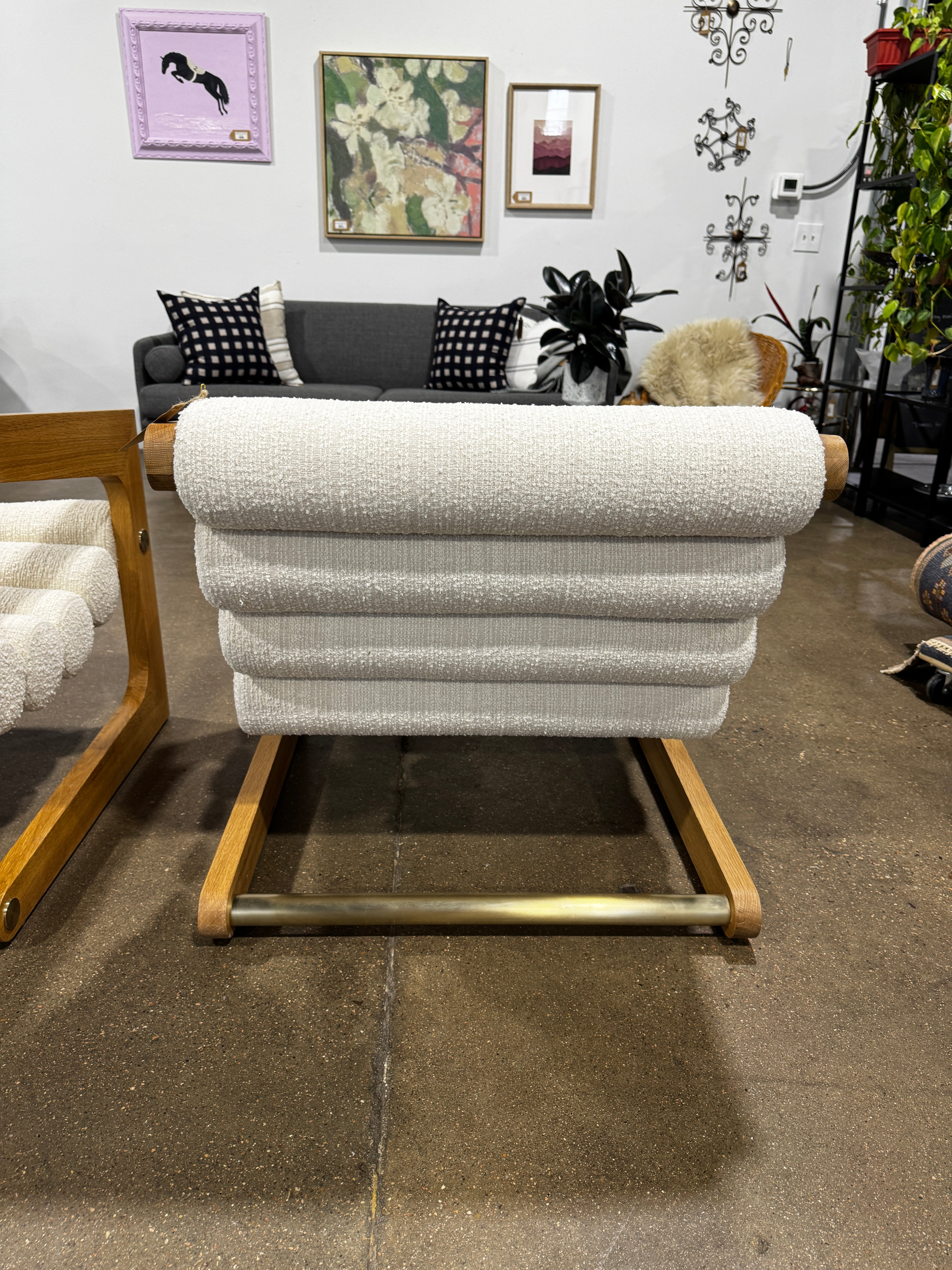 Denver Modern  Durango Lounge Chair Mist Boucle