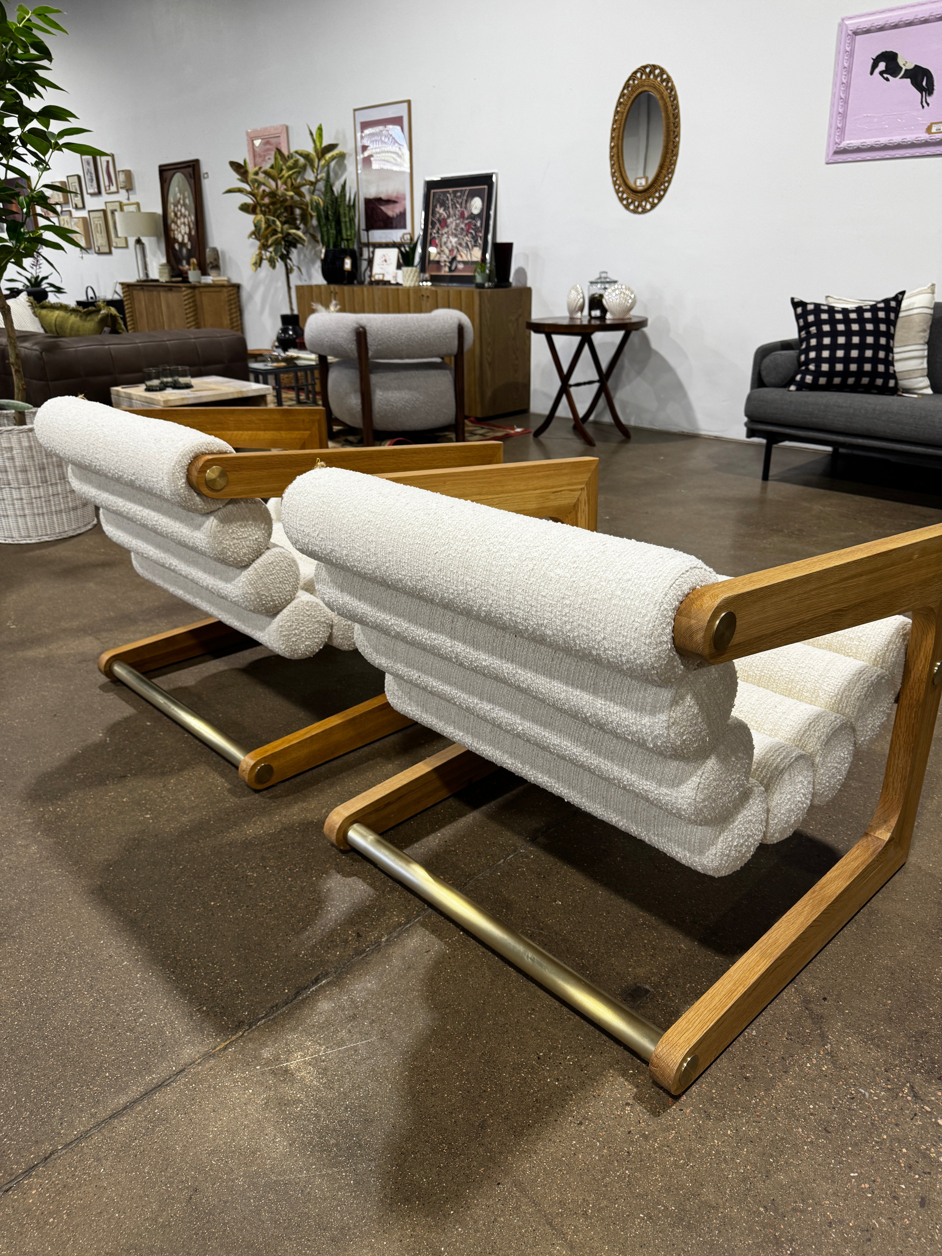Denver Modern  Durango Lounge Chair Mist Boucle