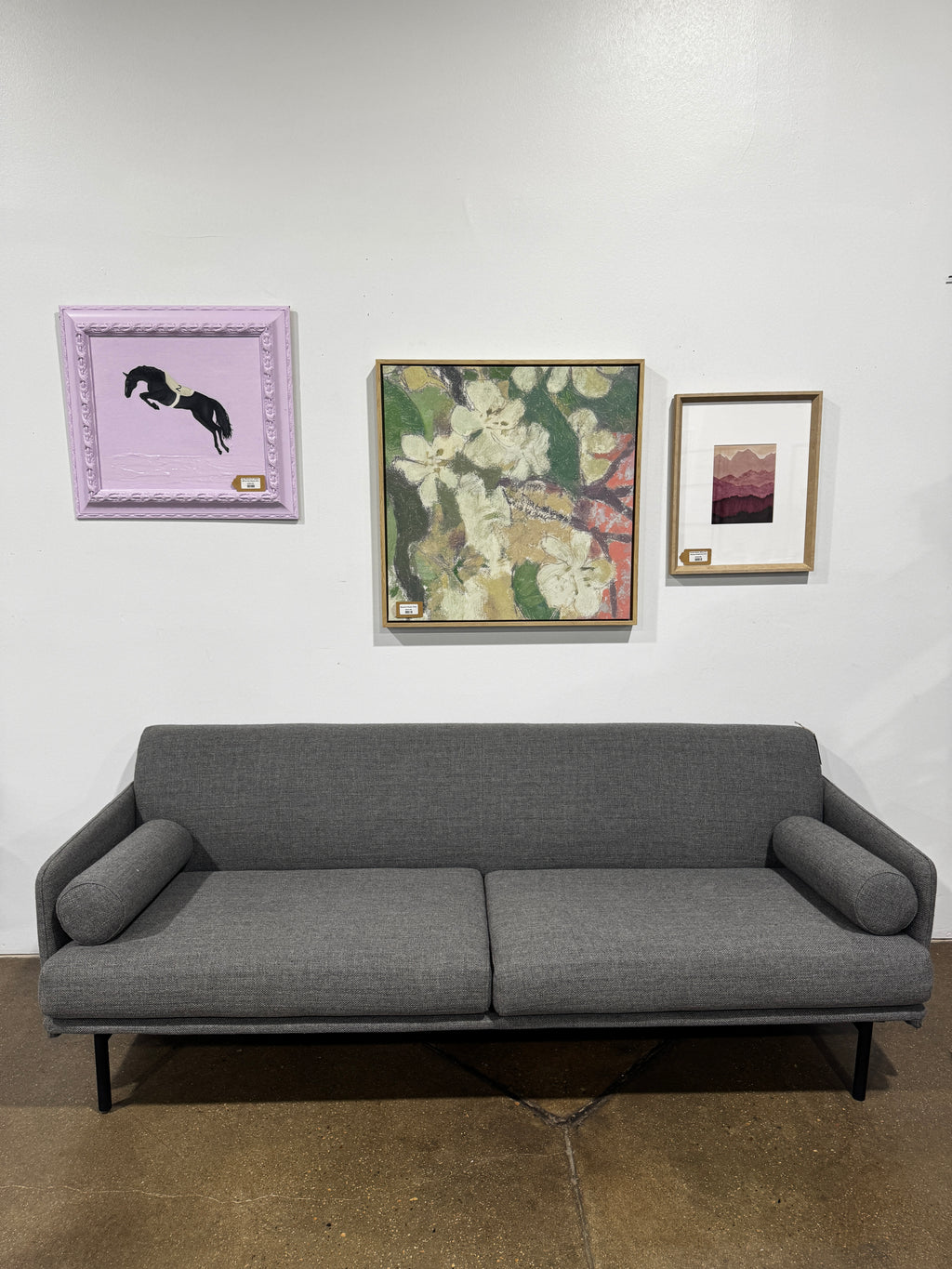 Denver Modern  Foundry Sofa Andorra Pewter-86"