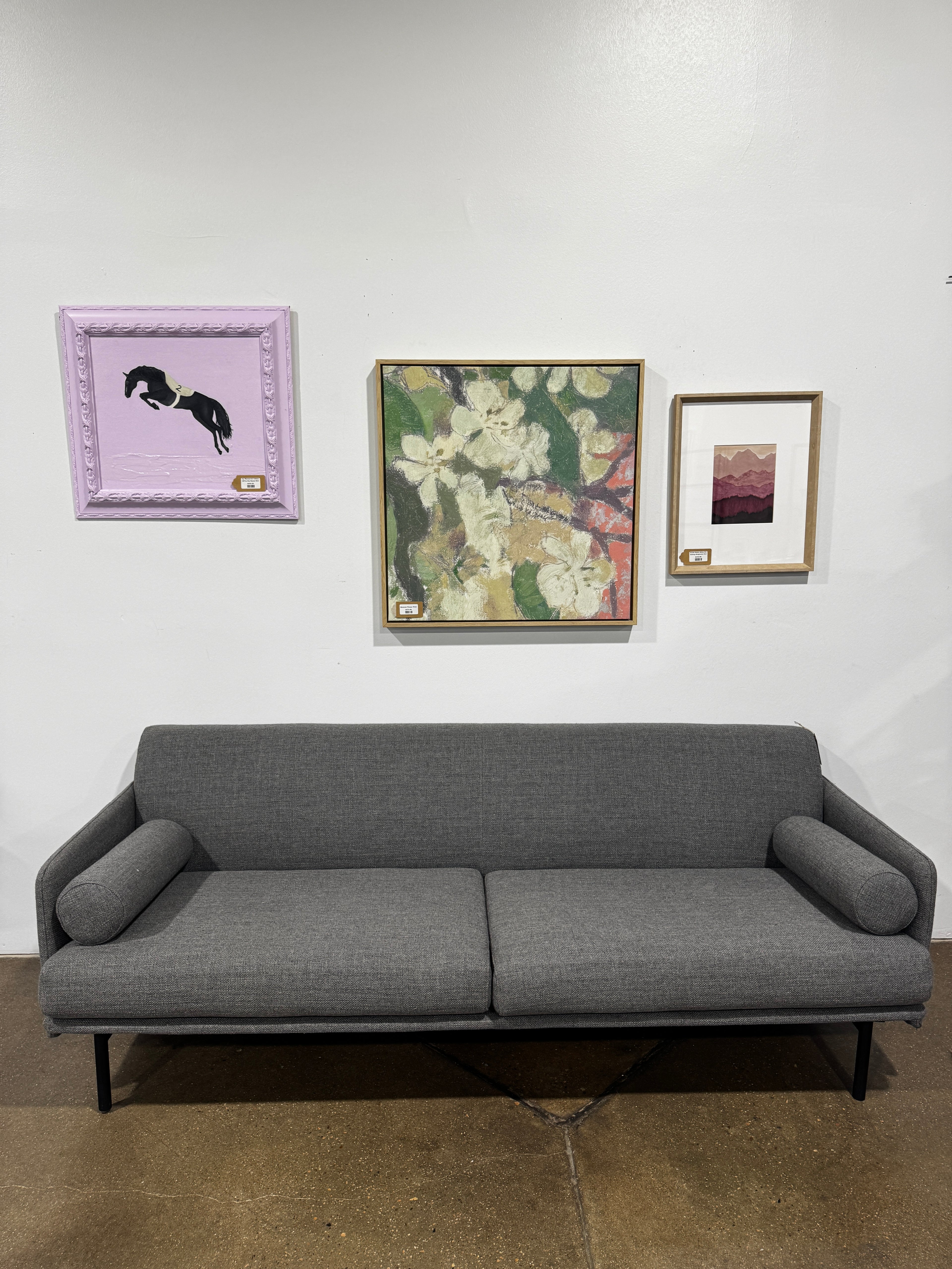 Denver Modern  Foundry Sofa Andorra Pewter-86"