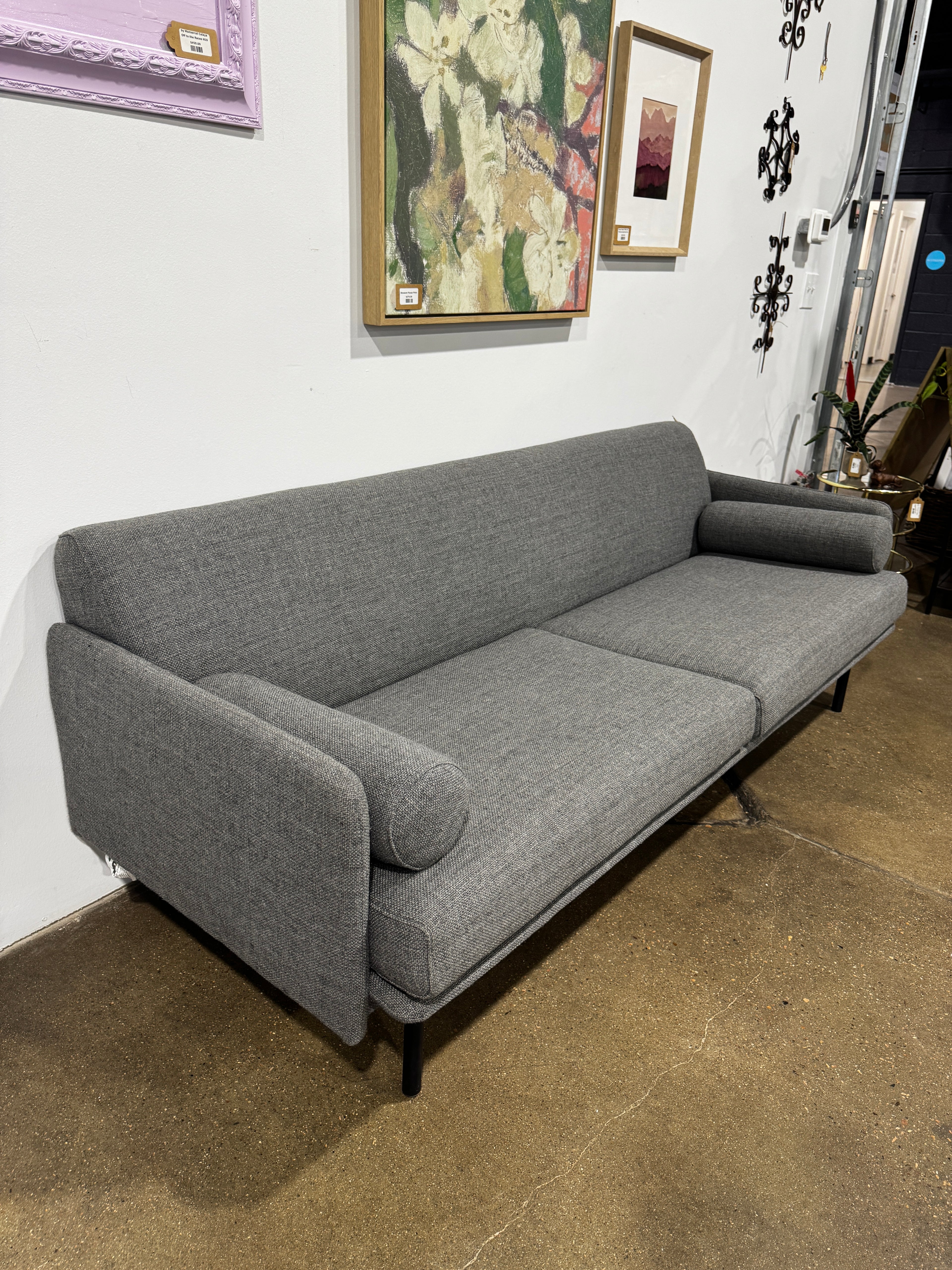 Denver Modern  Foundry Sofa Andorra Pewter-86"