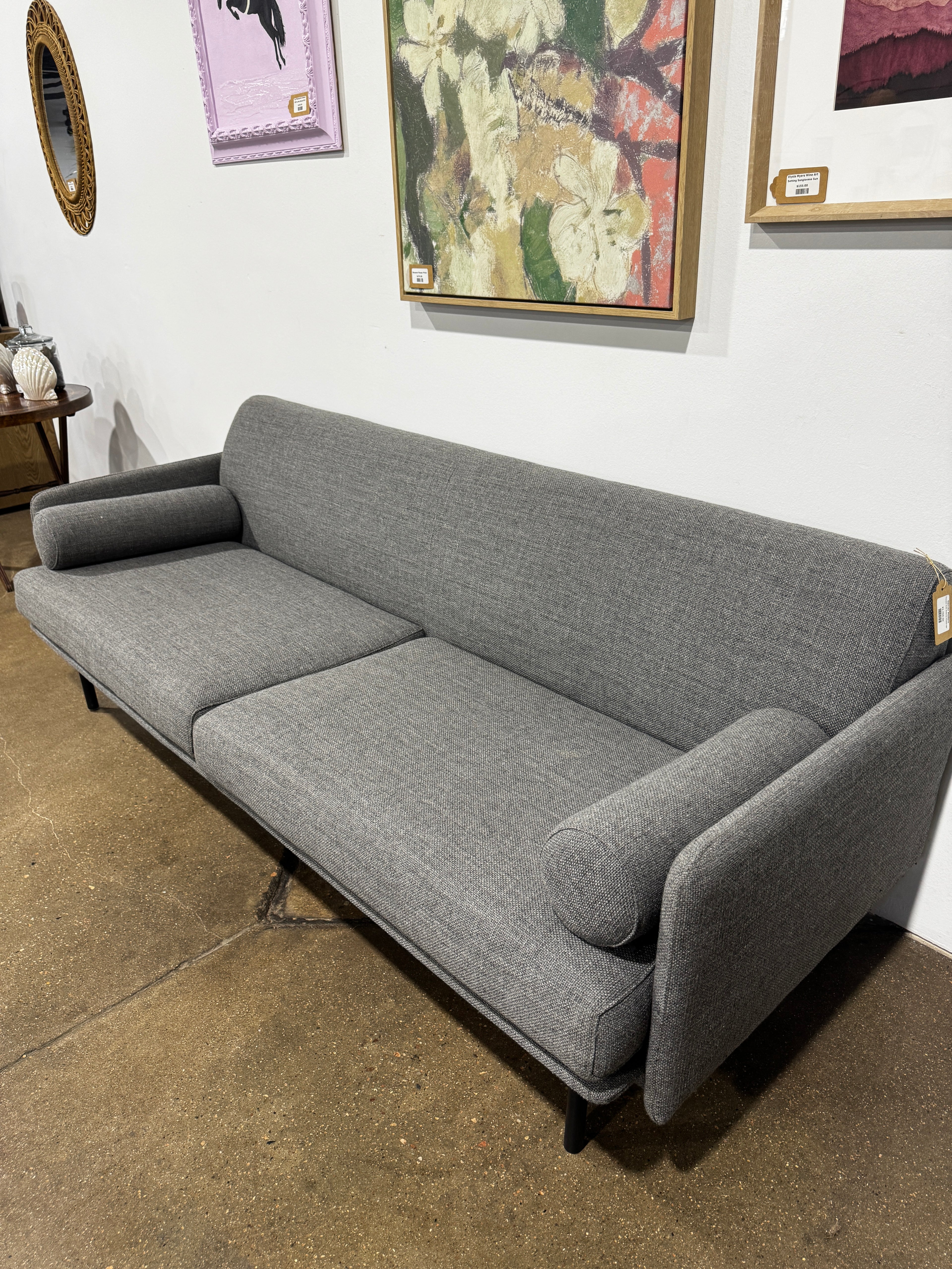 Denver Modern  Foundry Sofa Andorra Pewter-86"