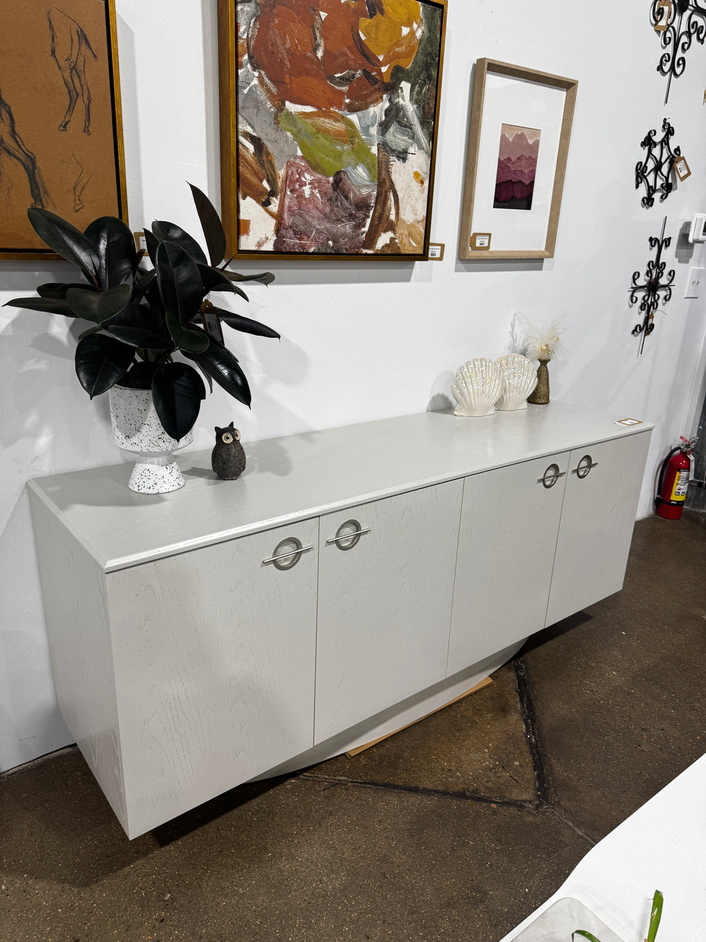 Hews Home Toni 4-Door Buffet with Veneer Top