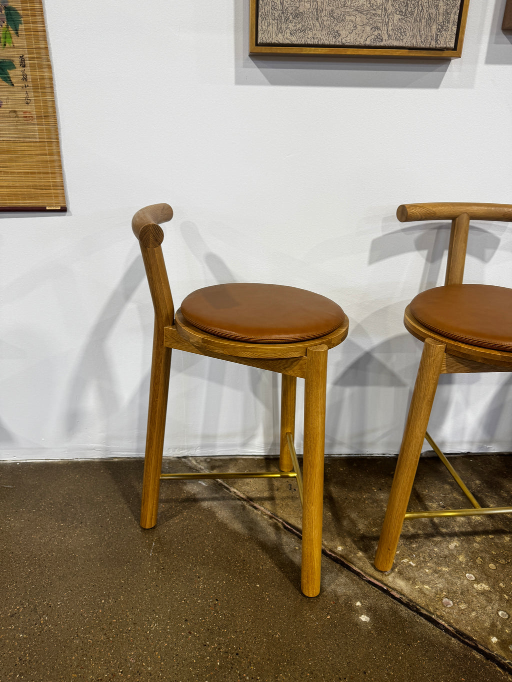 Denver Modern Range Counter Stool Saddle Leather