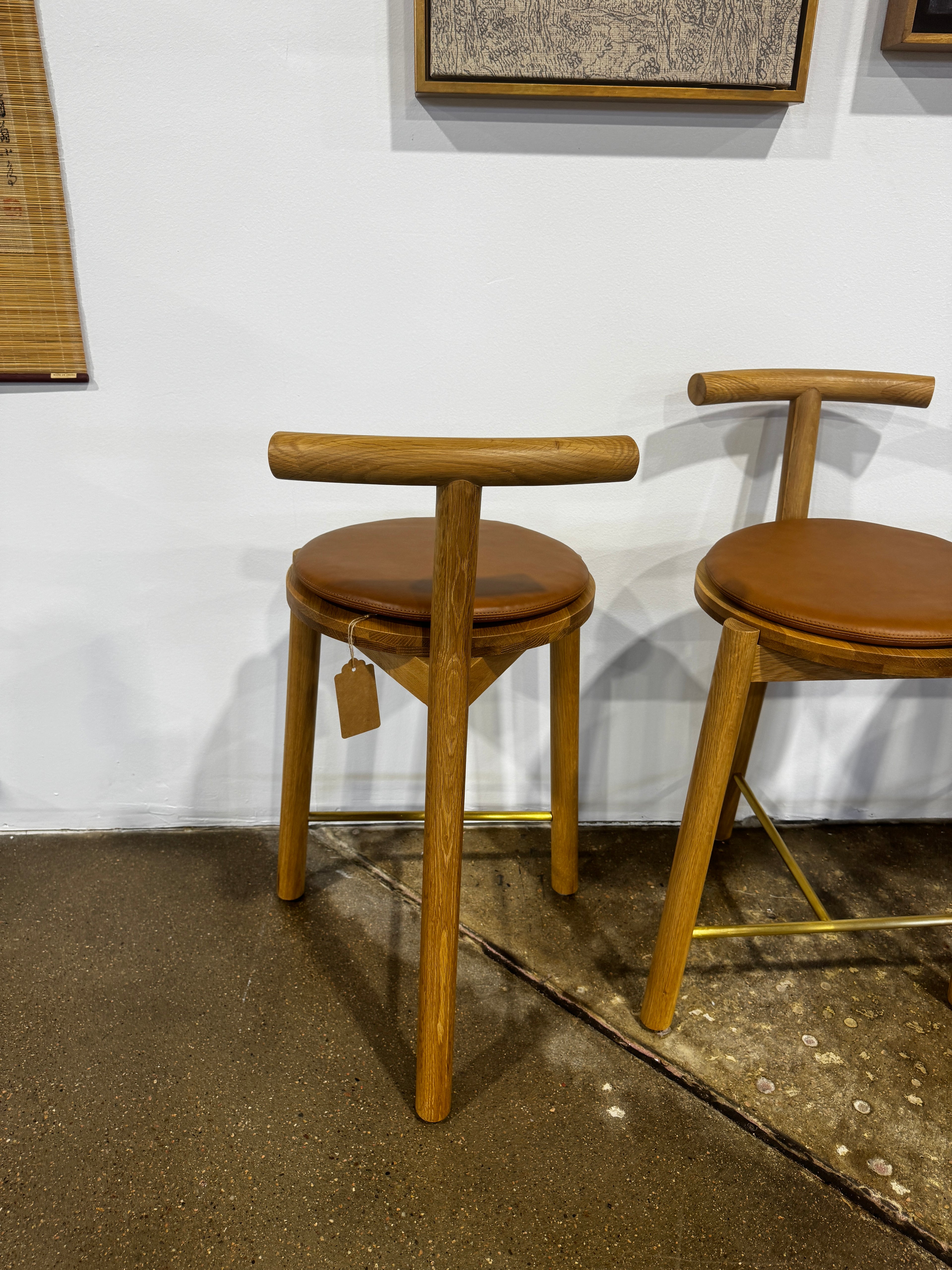 Denver Modern Range Counter Stool Saddle Leather