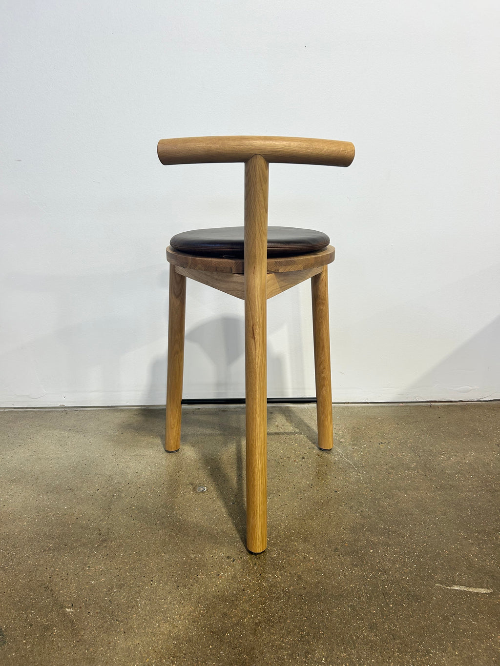 Denver Modern Range Counter Stool Maple Leather