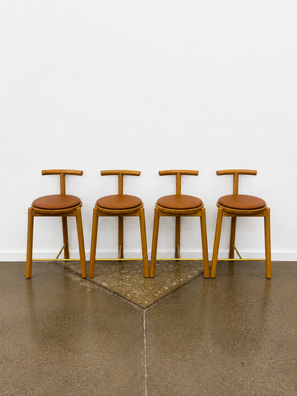 Denver Modern Range Counter Stool Saddle Leather