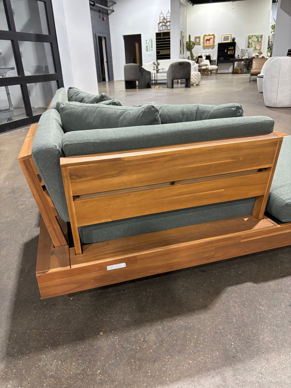 Article Lubek 82.5" Outdoor Sectional Set - new with Cover - Image 8
