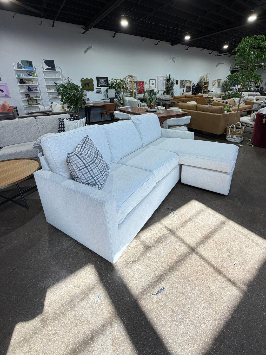 Bassett Furniture Sectional with Reversible Chaise - Image 3