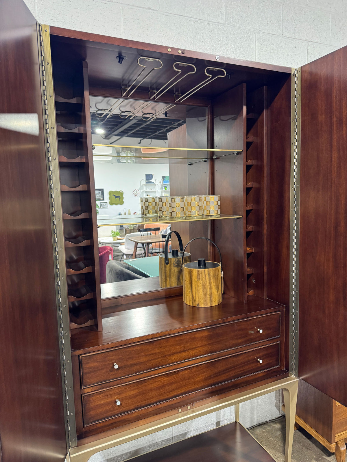 Caracole Out of Line Bar Cabinet - Image 10