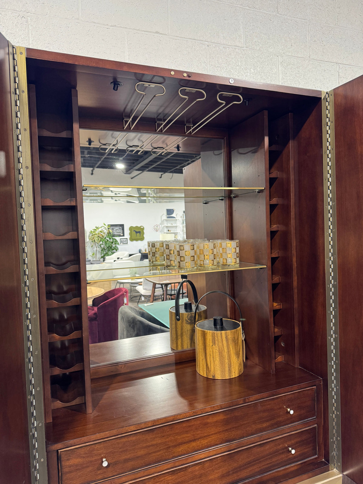 Caracole Out of Line Bar Cabinet - Image 6
