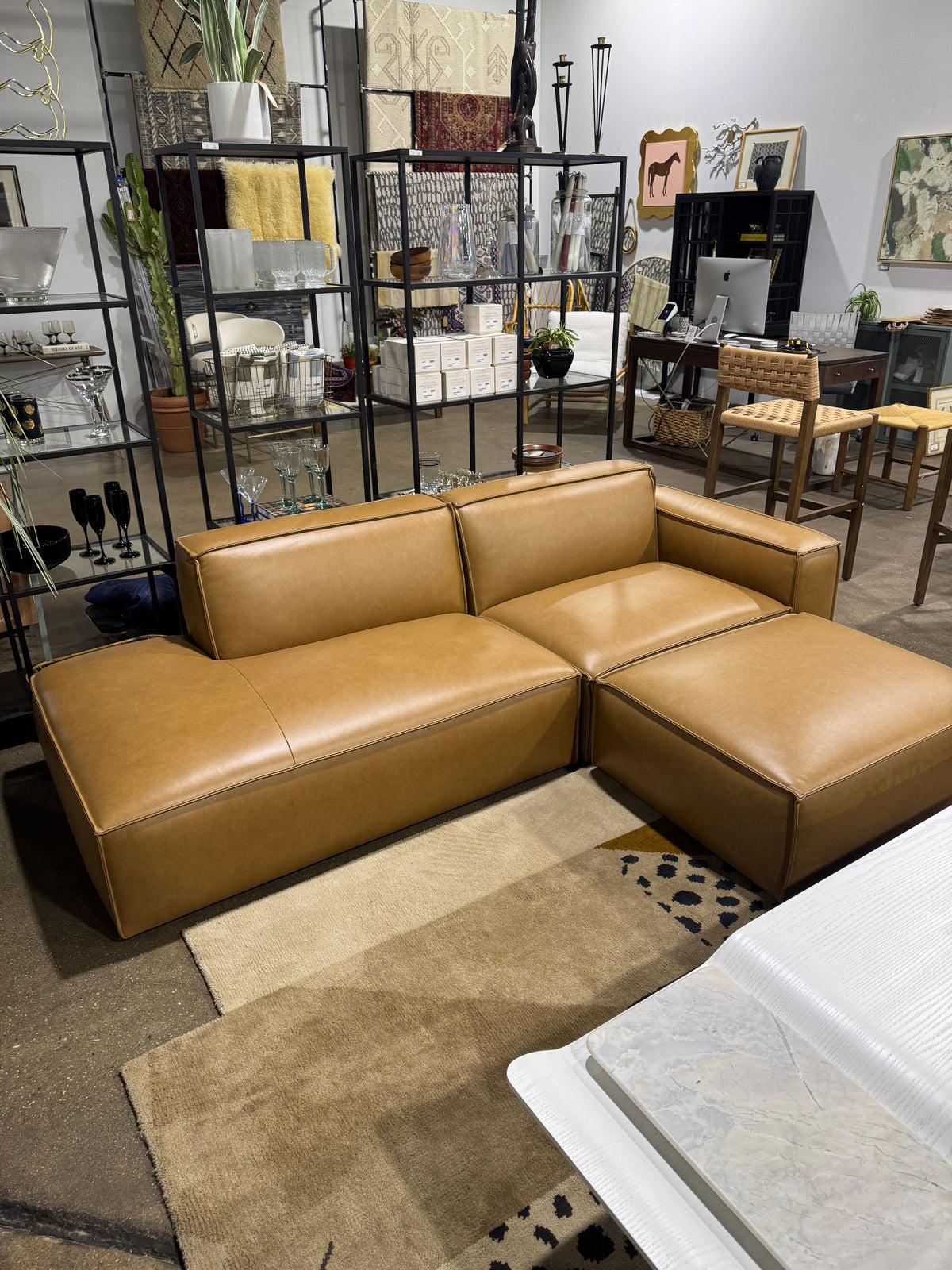 Castlery Jonathan Leather Sectional - Image 3