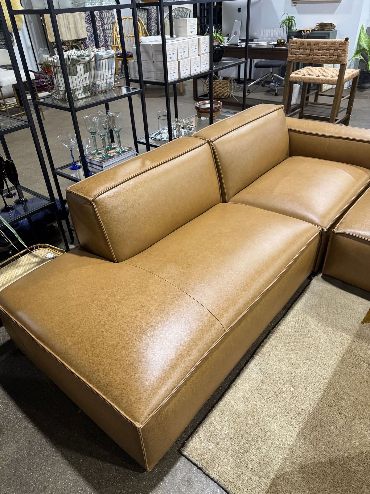 Castlery Jonathan Leather Sectional - Image 4