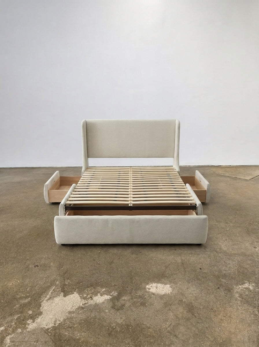 Castlery Dalton Upholstered King Storage Bed - Image 1