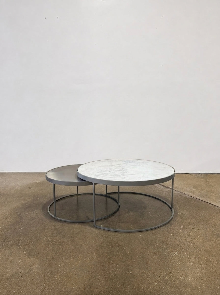 Four Hands Evelyn Round Nesting Coffee Table - Image 1