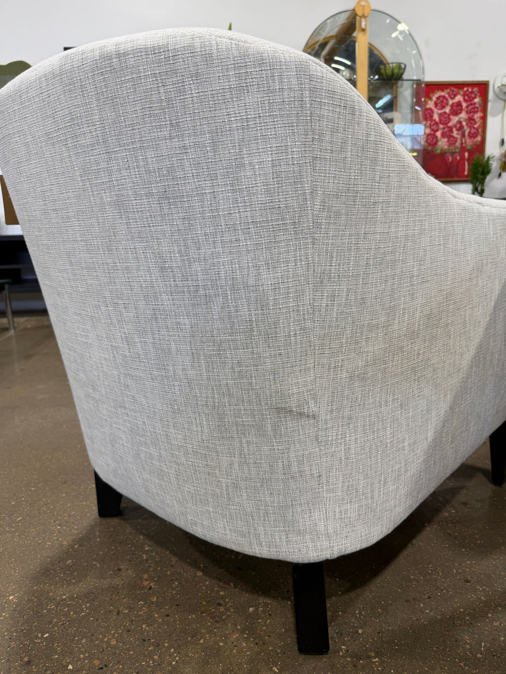 Massoud Furniture Modern Barrel Accent Chair - Image 5