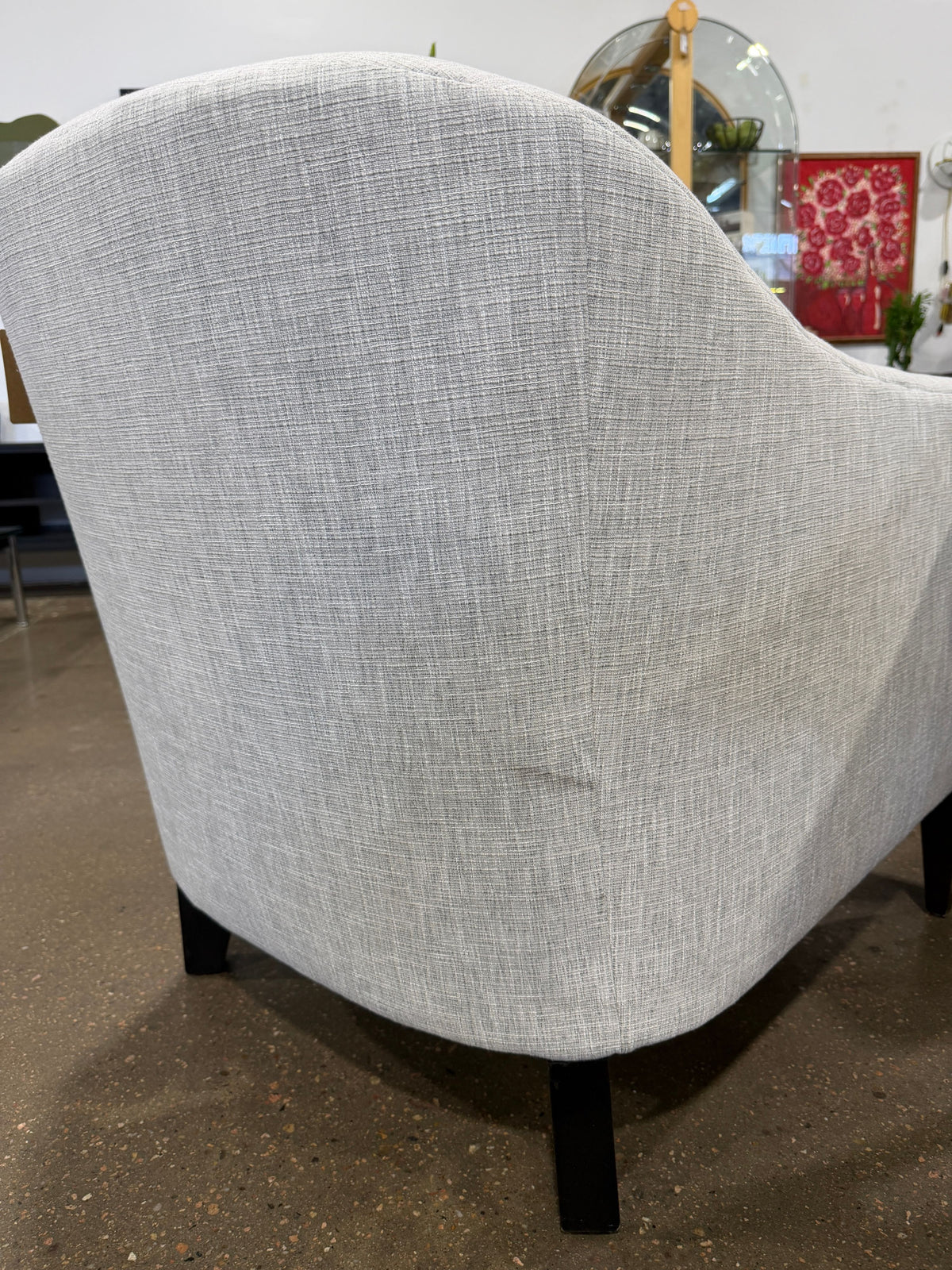 Massoud Furniture Modern Barrel Accent Chair - Image 5