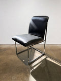 Set of 6 Chrome Base Dining Chairs - Image 1